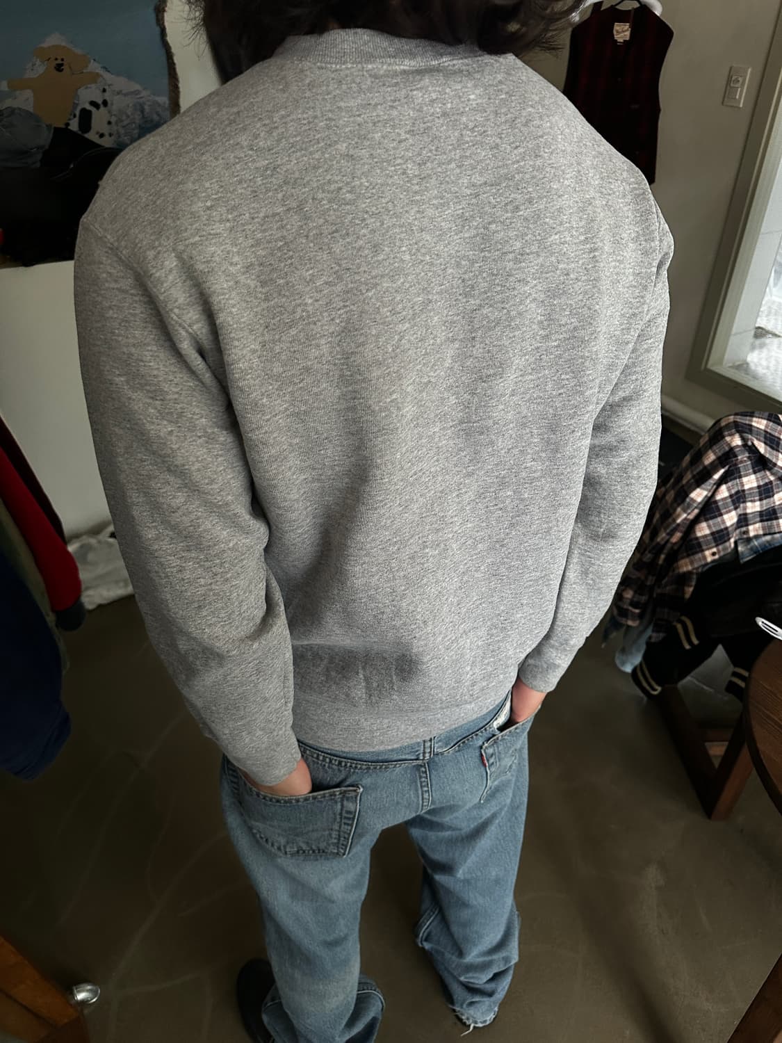 90s Fruit of the Loom 크루넥 스웻셔츠 상품이미지4