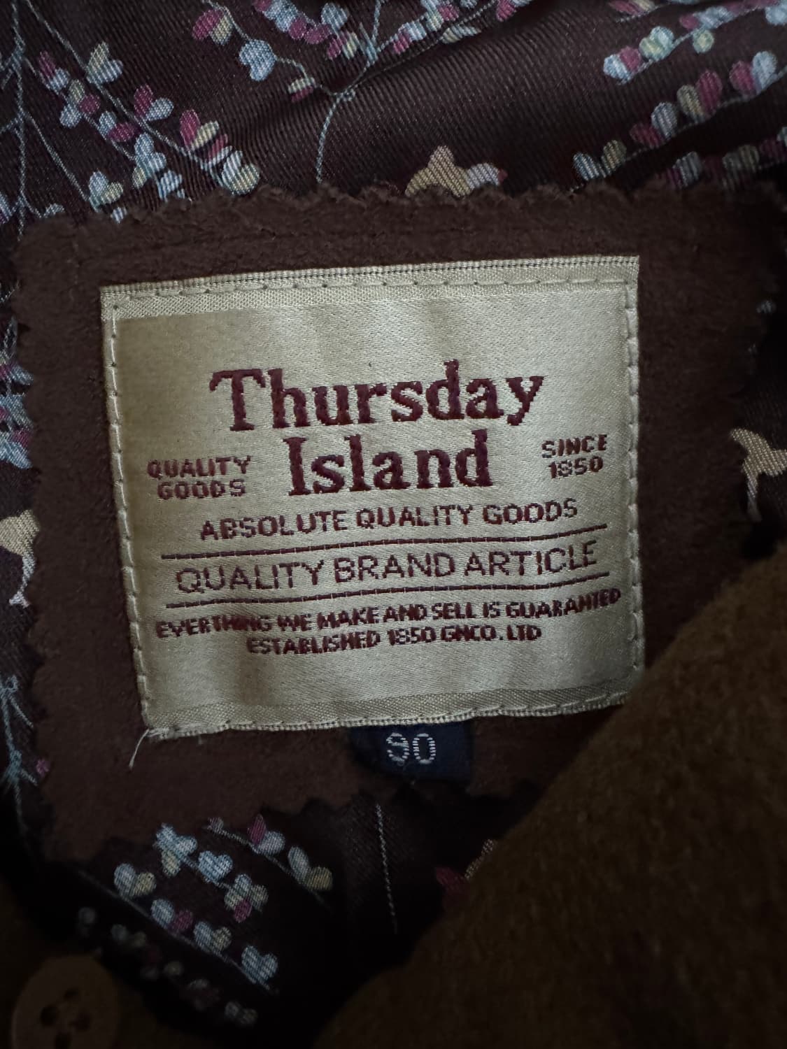 여성 써스데이아일랜드 브라운 더블 코트 55 상품이미지3