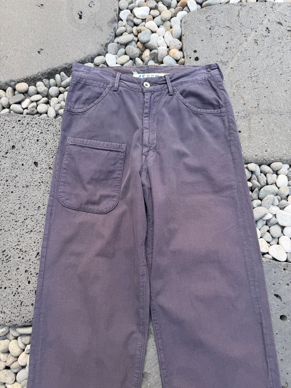 45R 45RPM VINTAGE GARMENT DYED 워크팬츠 상품이미지3