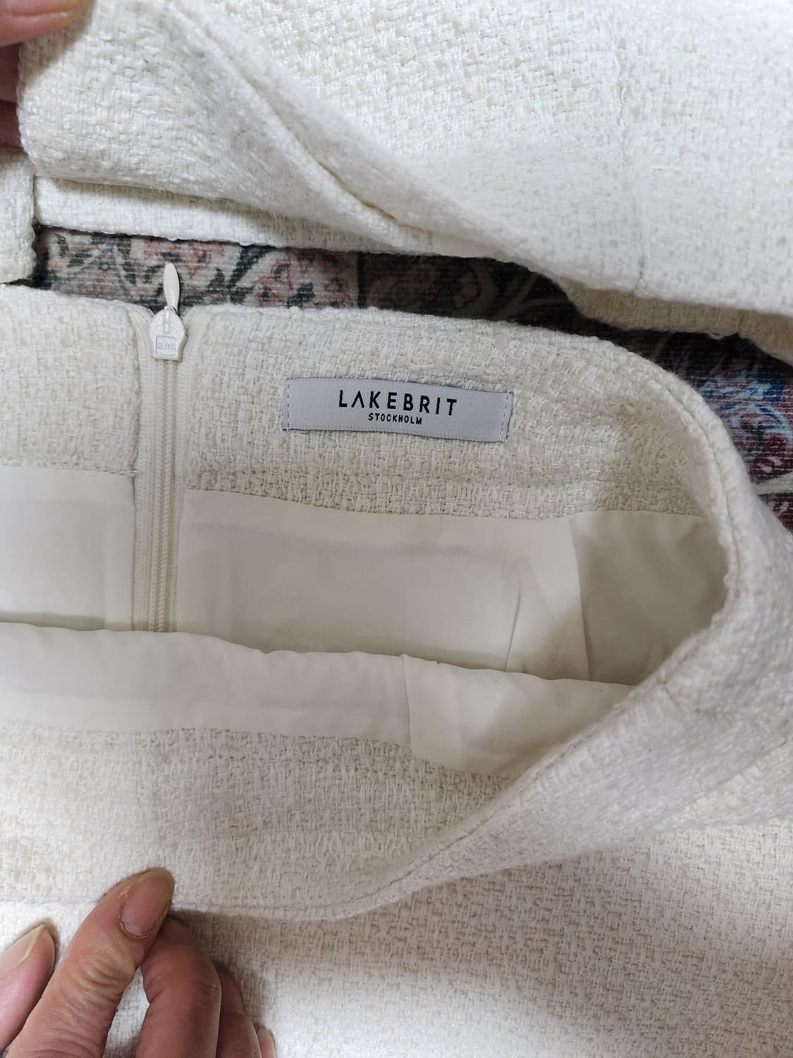 LAKEBRIT 트위드 셋업 아이보리 상품이미지3