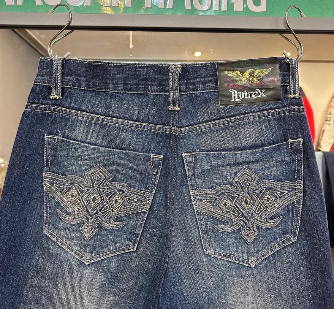 아비렉스 데님팬츠 상품이미지5