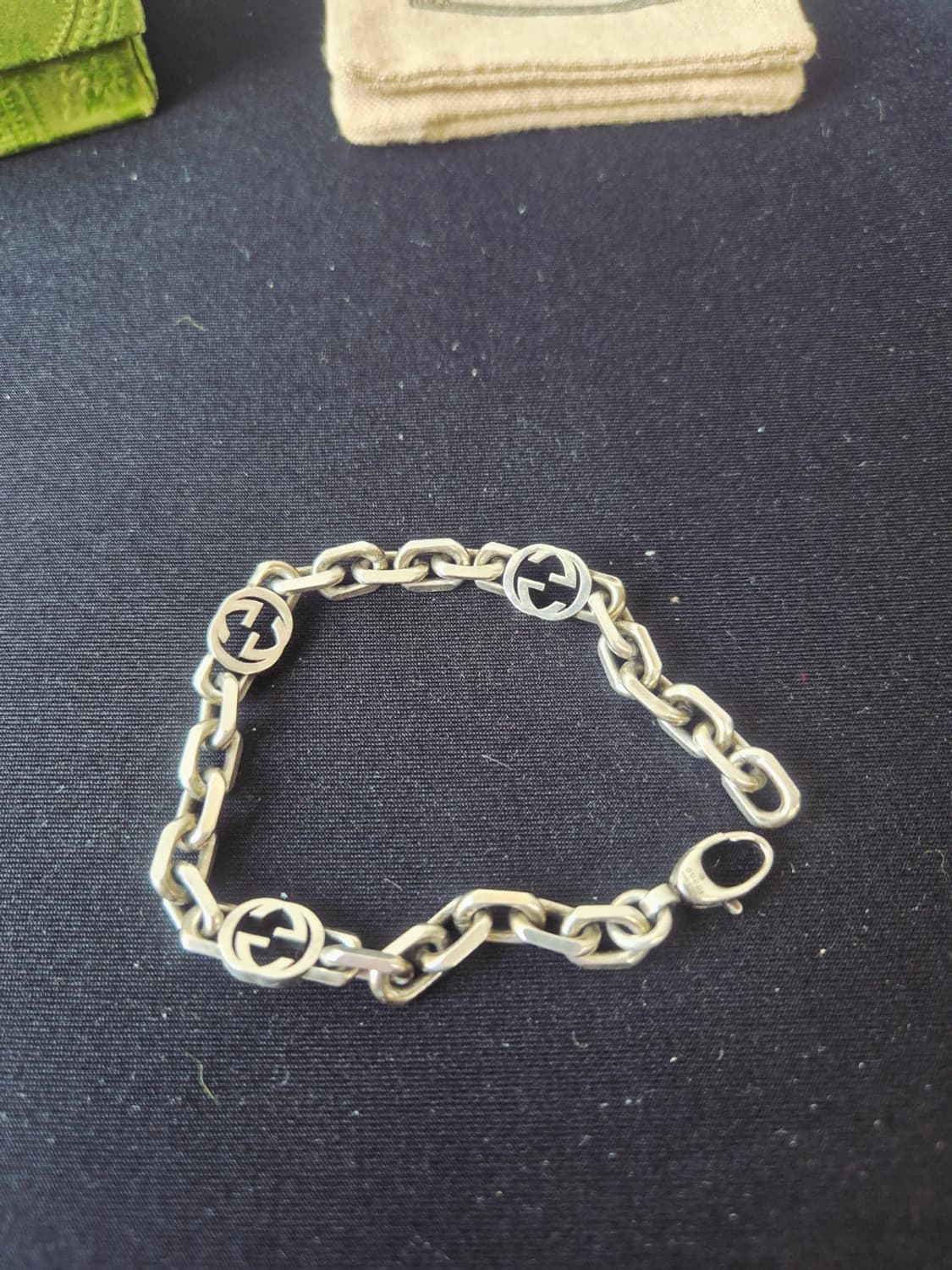 구찌인터로킹 체인 팔찌 18호 상품이미지3