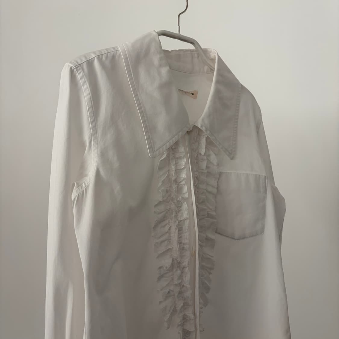 Frill Big Collar Blouse 상품이미지3