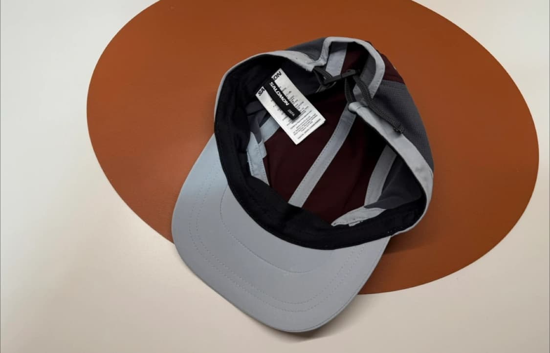 살로몬 트레일 캡 모자 버건디/그레이 상품이미지3