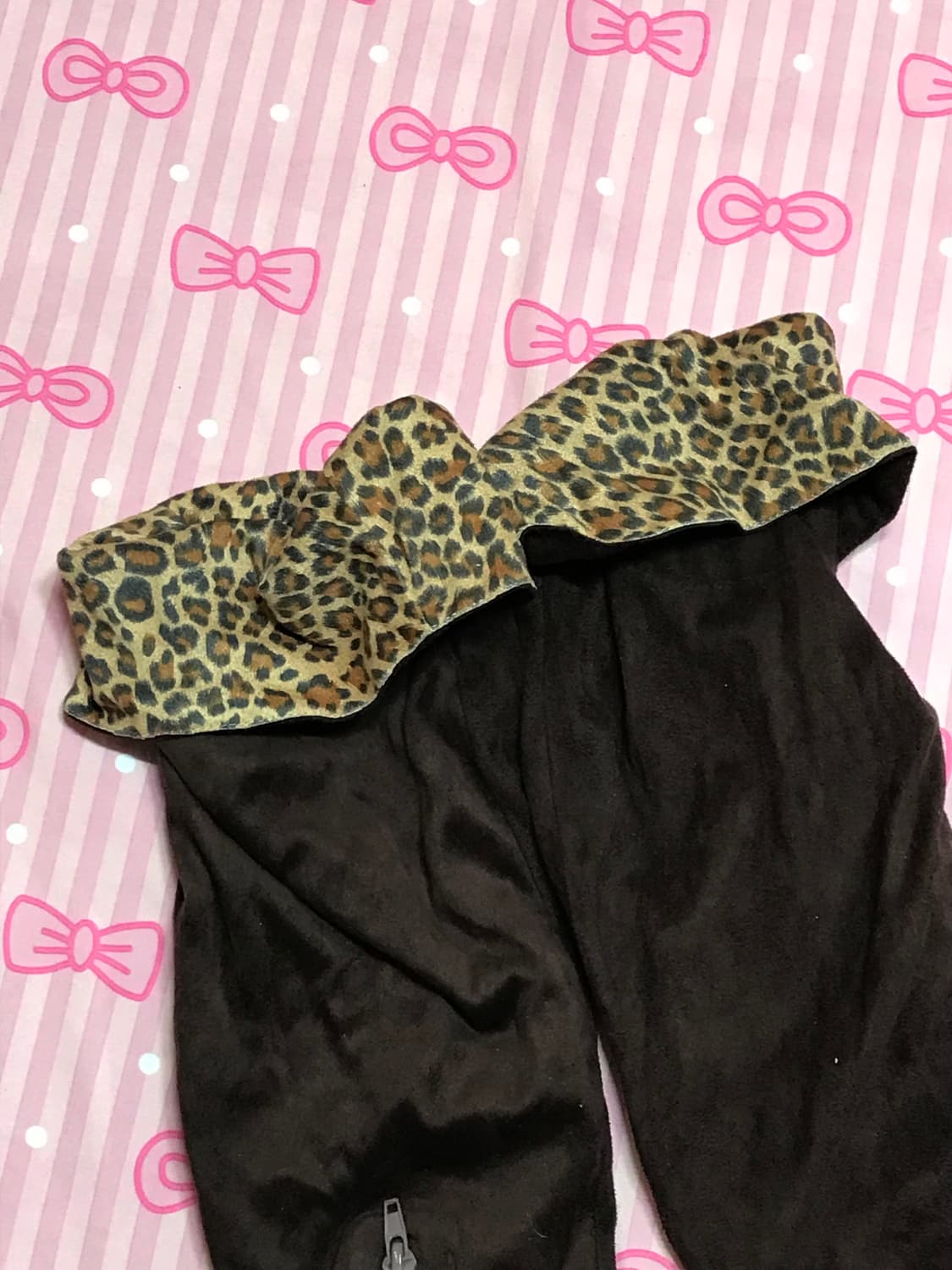 오네갸루 레오파트 투웨이 롱부츠 상품이미지3