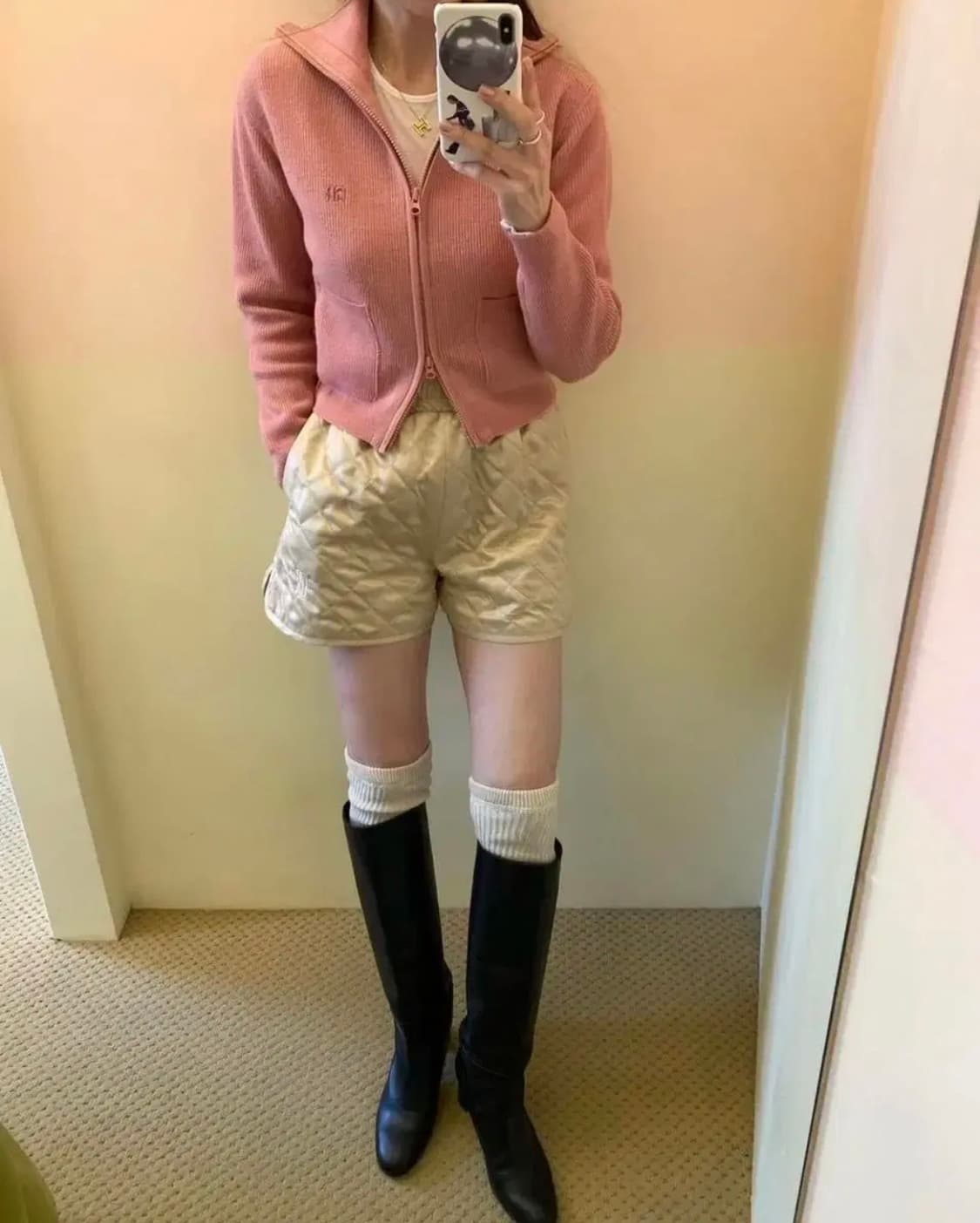 그로브 POUT 가디건 핑크, 블루 [차정원 착용] 상품이미지2