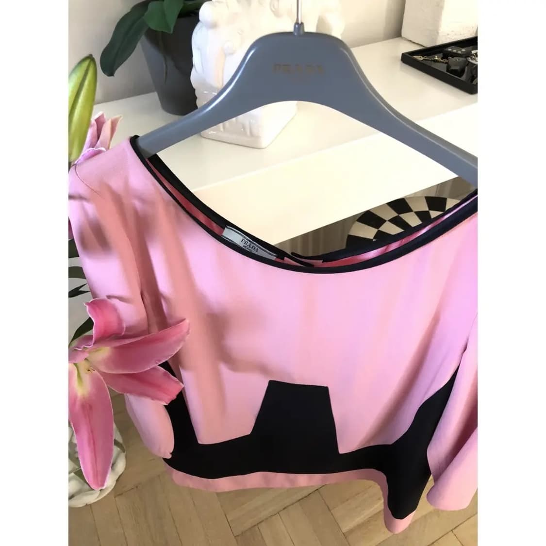 [Archive] PRADA Color-block Silk Blouse 상품이미지4