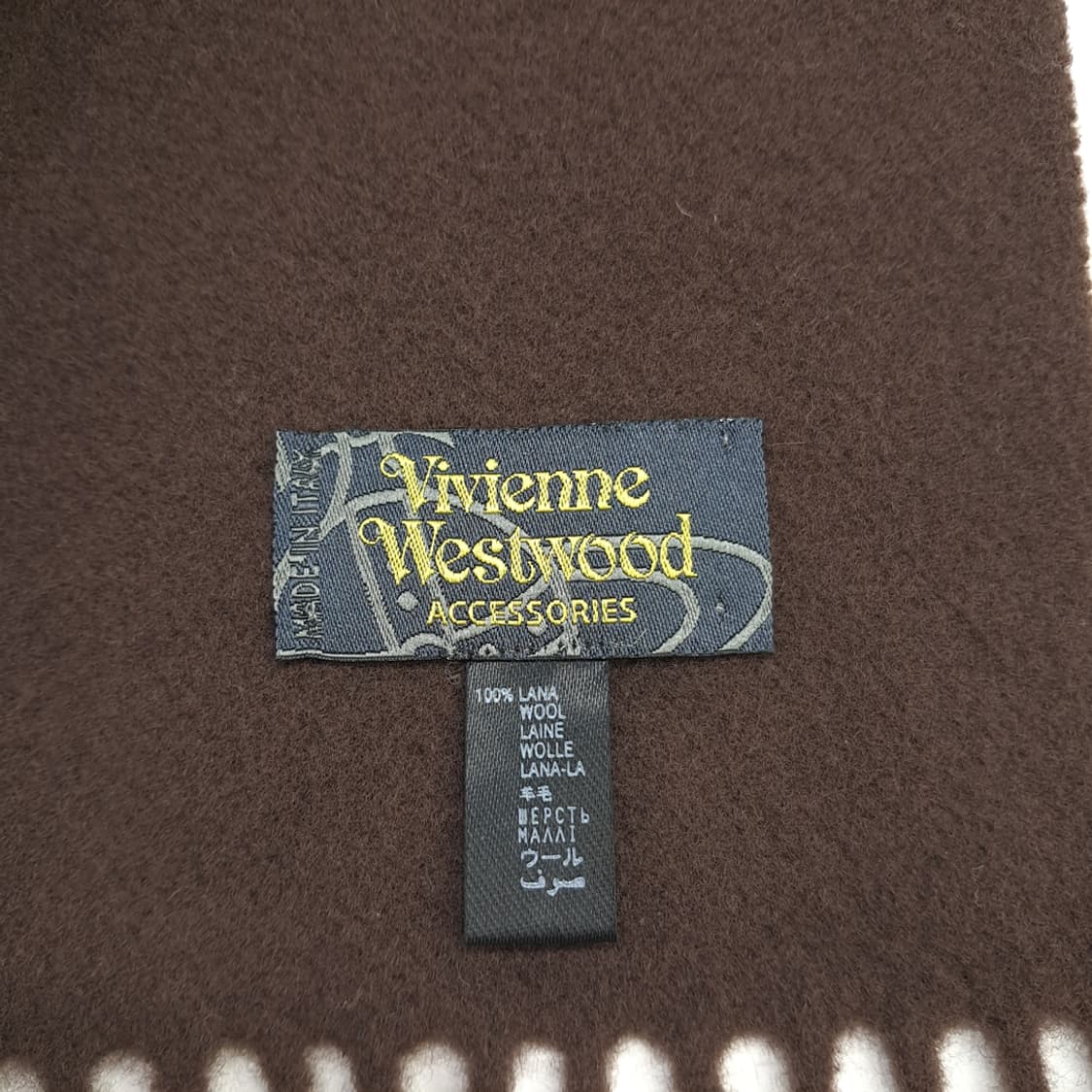 MX114 비비안 웨스트우드 초코브라운 목도리 머플러 상품이미지4