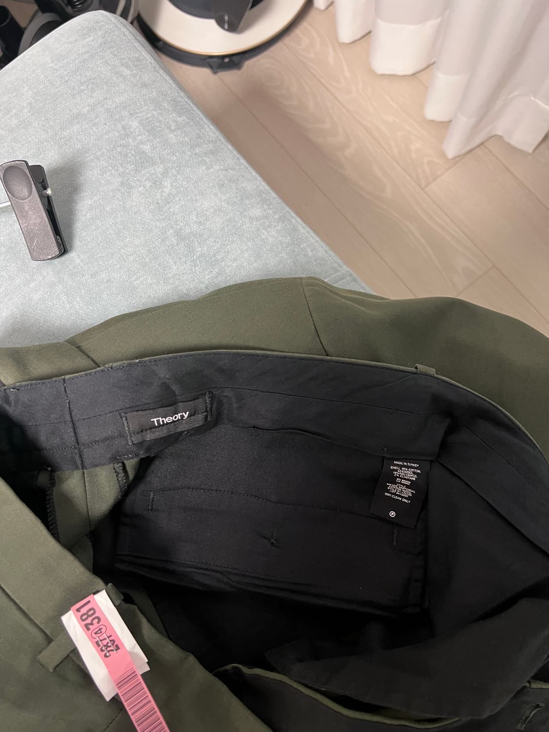 Theory 띠어리 다크 그린 정장 셋업 수트 42,34 상품이미지8