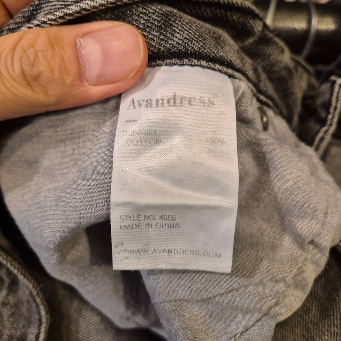 34인치 워싱그레이 와이드 카고데님팬츠  상품이미지5