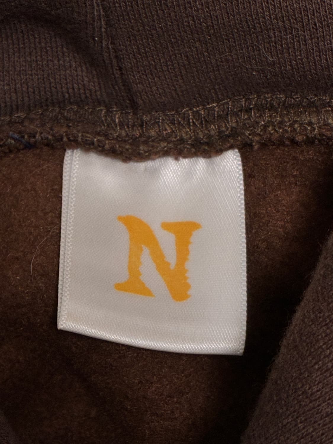 네더월드 아라빅 로고 브라운 후드티 L 상품이미지7