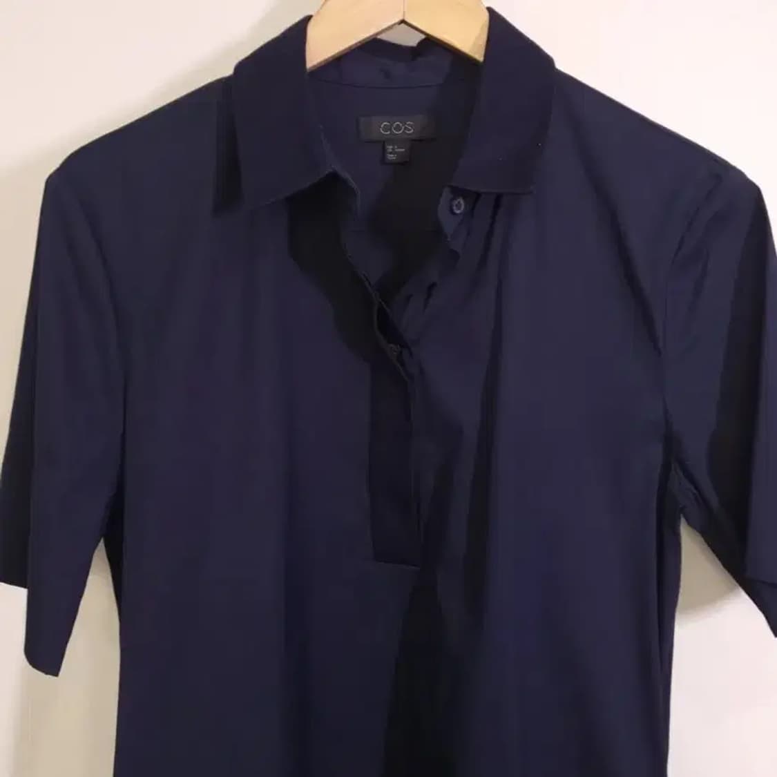 COS 코스 네이비 반팔 셔츠 원피스 55 상품이미지9
