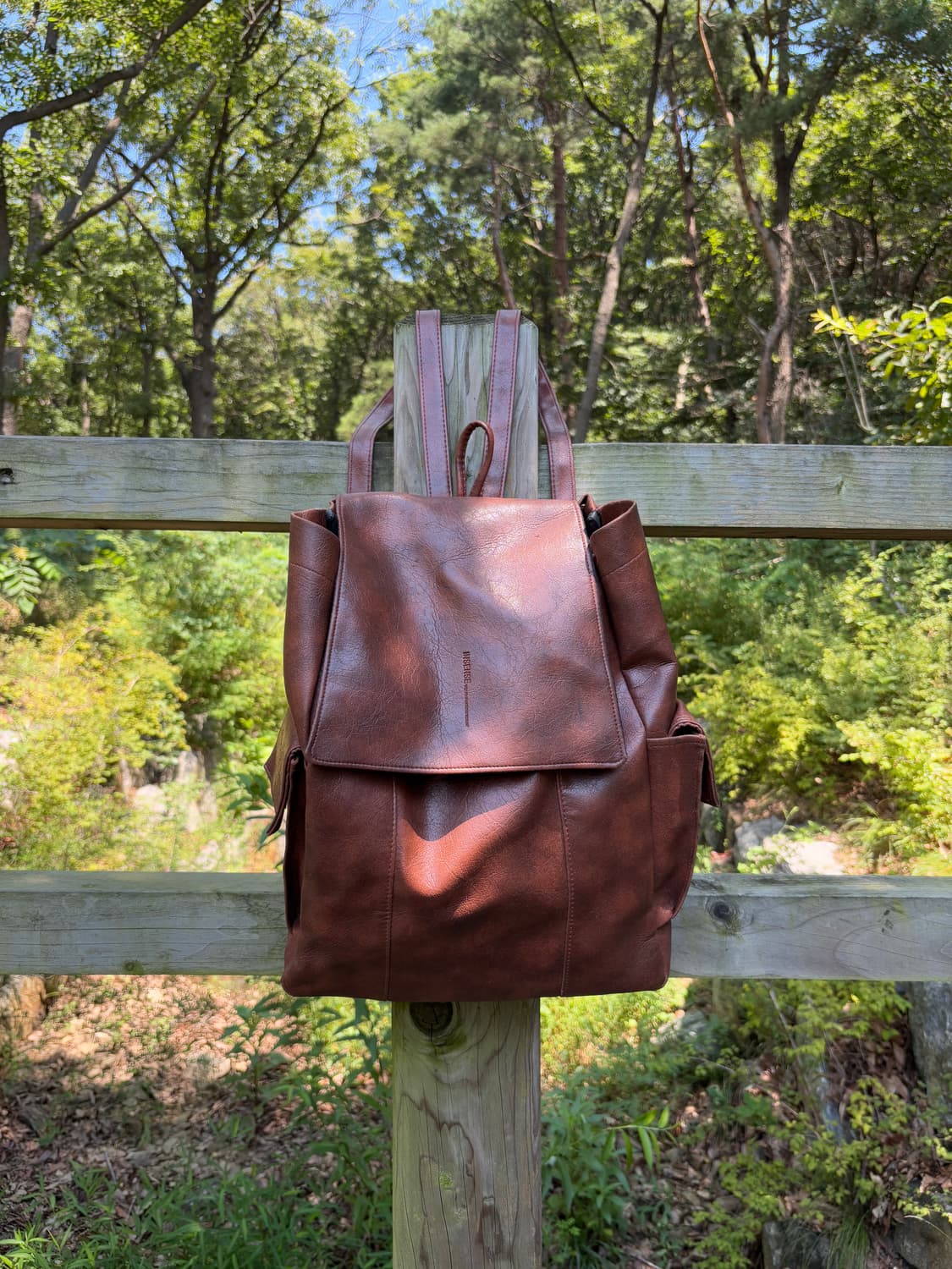 “Unknown” Brown Minimal Mood Leather Bag 상품이미지1