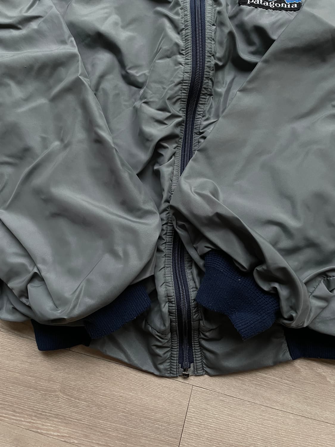 80s 파타고니아 쉘드 신칠라 데카태그 봄버 자켓 그레이 rare 상품이미지5