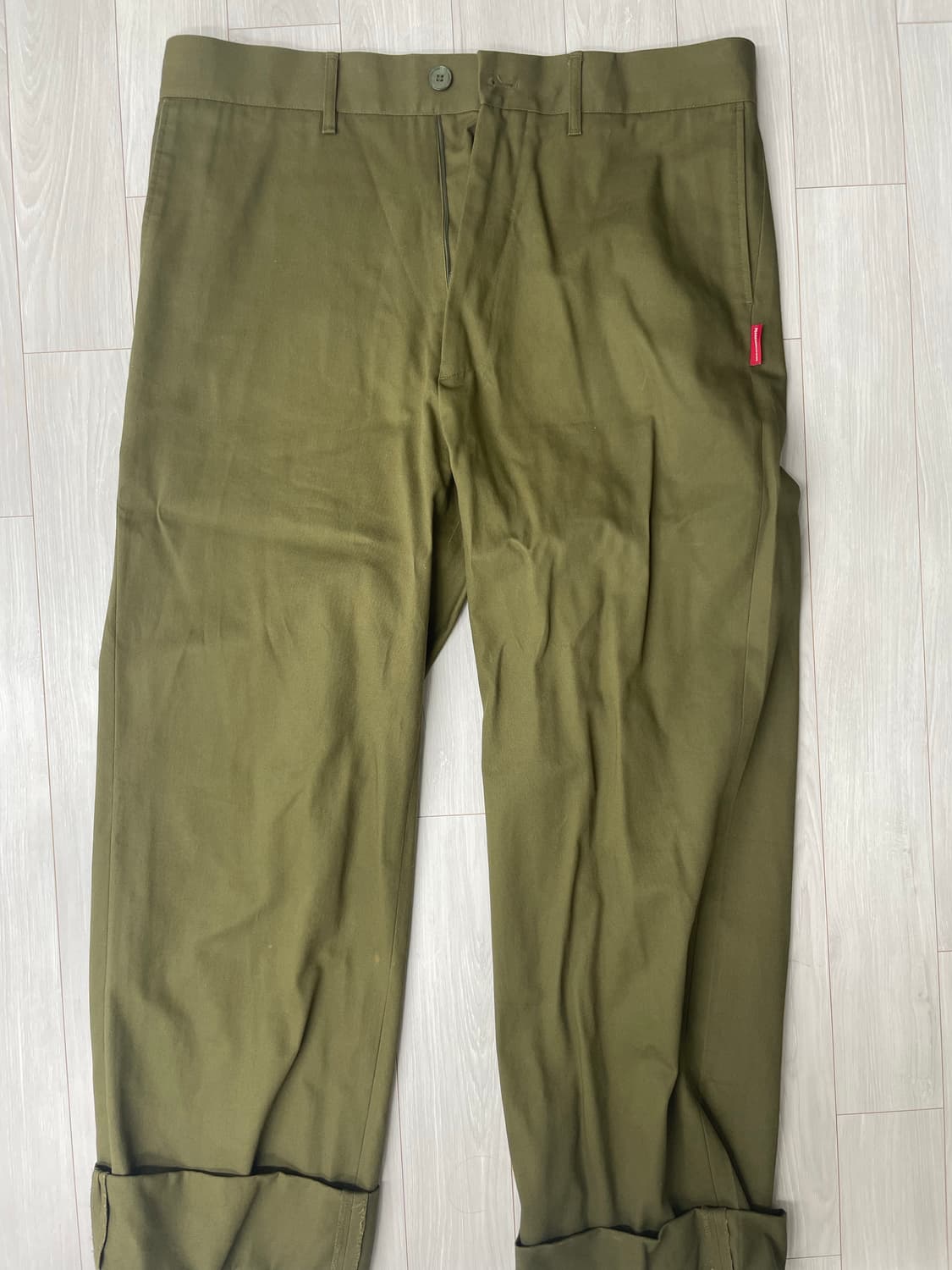 피스마이너스원 워크팬츠 카키 os 상품이미지3