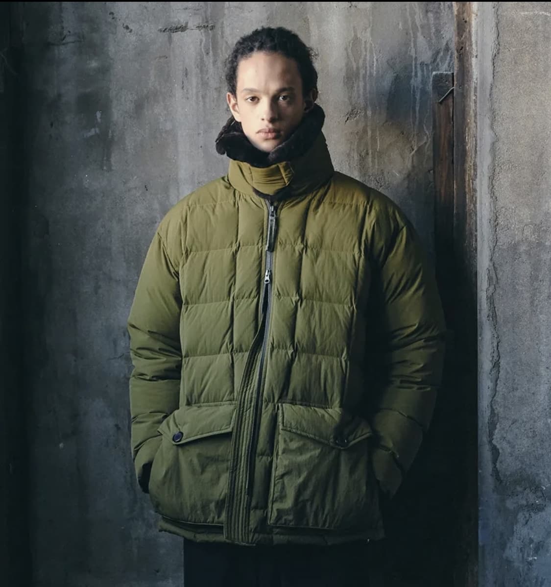 L 아웃스탠딩 무통 구스다운 파카 패딩 자켓 올리브그린 상품이미지1