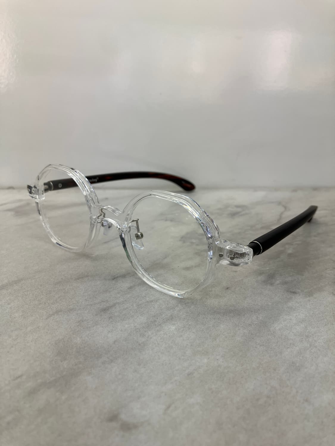 B65 HL 클리어 우드렉 다각 라운드 안경62274 상품이미지7