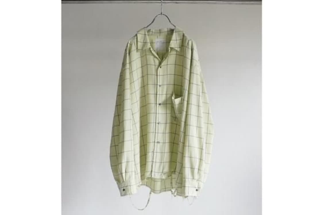 안셀름 Ancellm RAYON CHECK CRASH LS SHIRT 상품이미지3