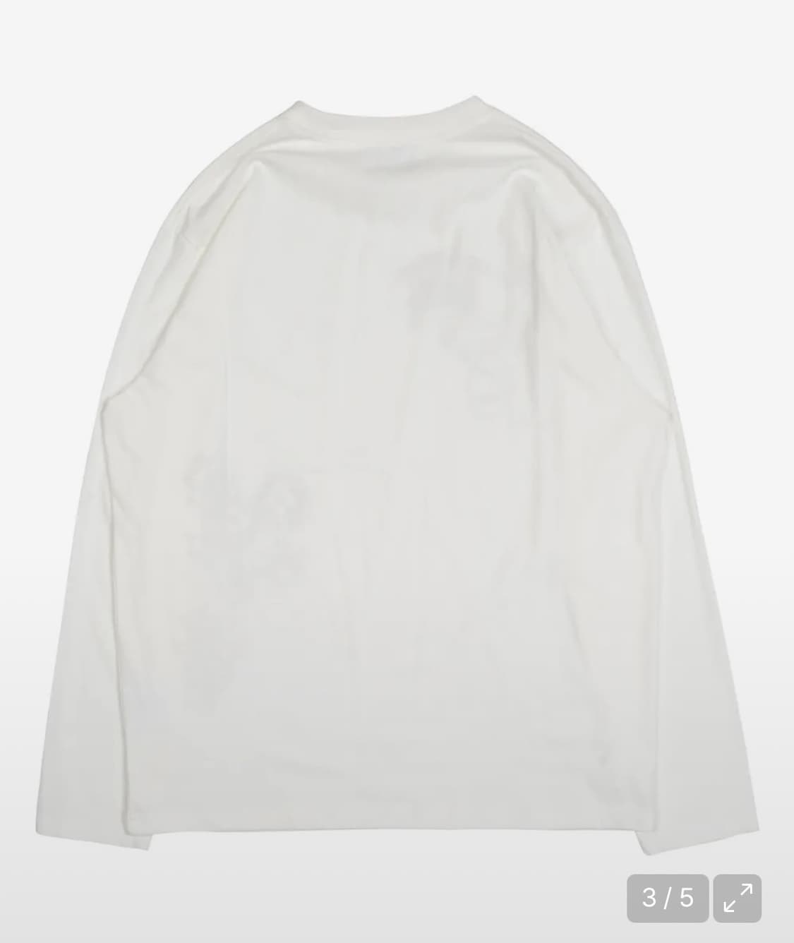 더콜디스트모먼트 TCM garden long sleeve롱슬리브 화이트 상품이미지2