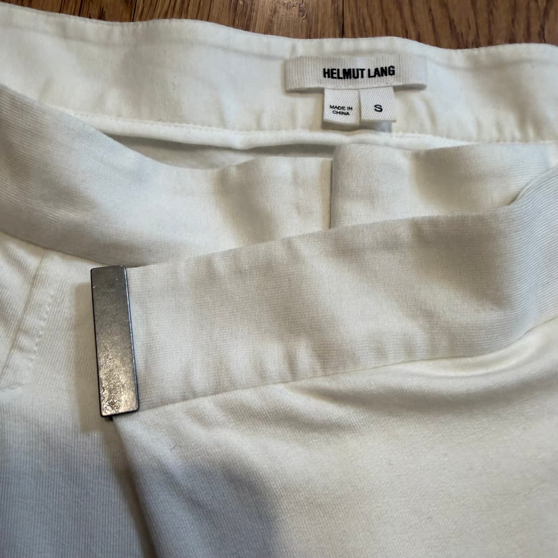 헬무트 랭 스키니 핀턱 코튼 팬츠 상품이미지2