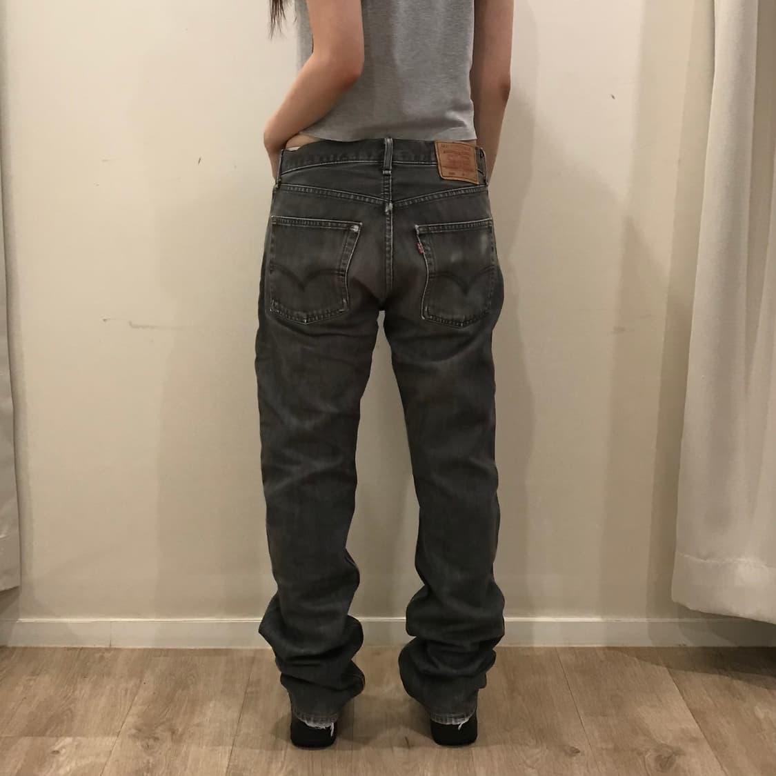 리바이스 505 MADE IN JAPAN 흑청 데님 32/34 상품이미지1
