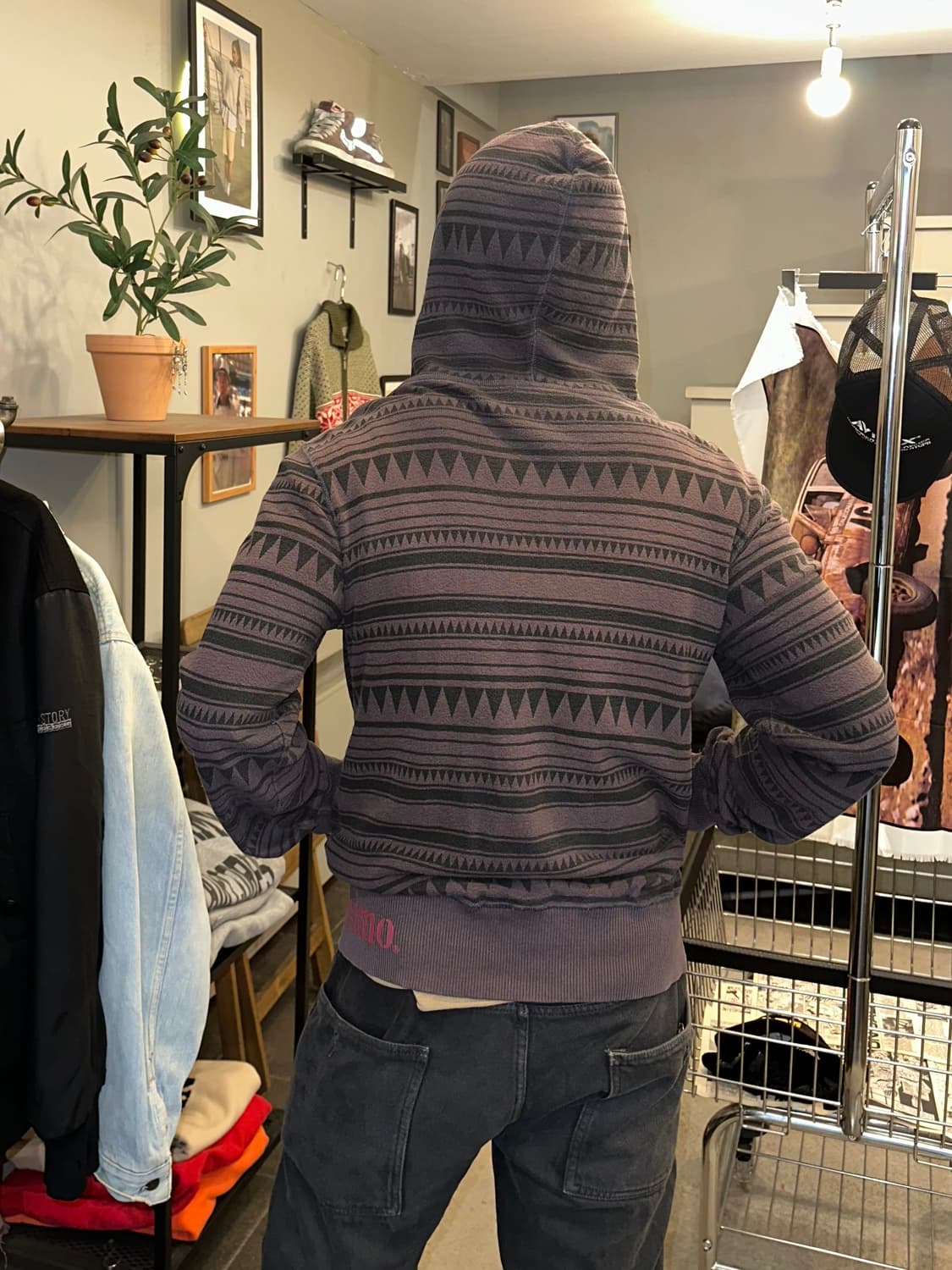 Geronimo Indian aztec hood zip-up 상품이미지3