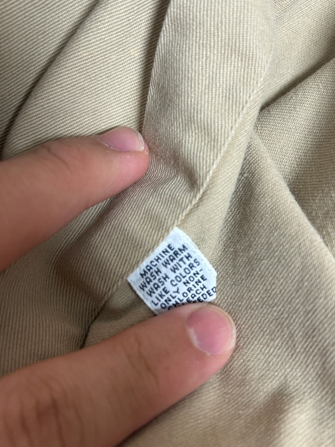 폴로 랄프로렌 남성 베이지 반팔 셔츠 size(L) 정품 상품이미지5