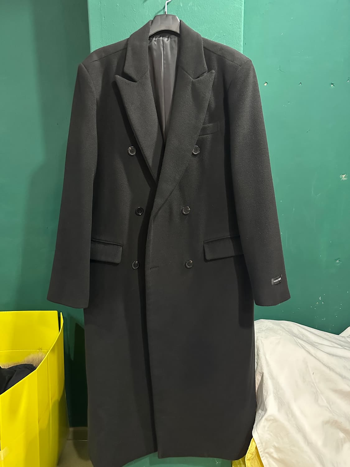 데꼬로소 핸드메이드 울 더블 롱코트XXL 상품이미지1