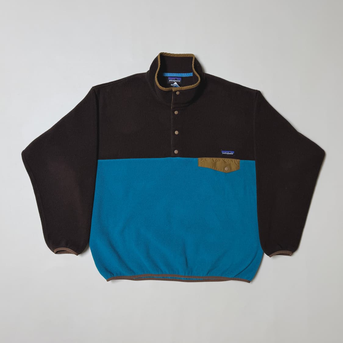 [L] 파타고니아 신칠라 플리스 후리스 브라운 블루 민트 상품이미지1