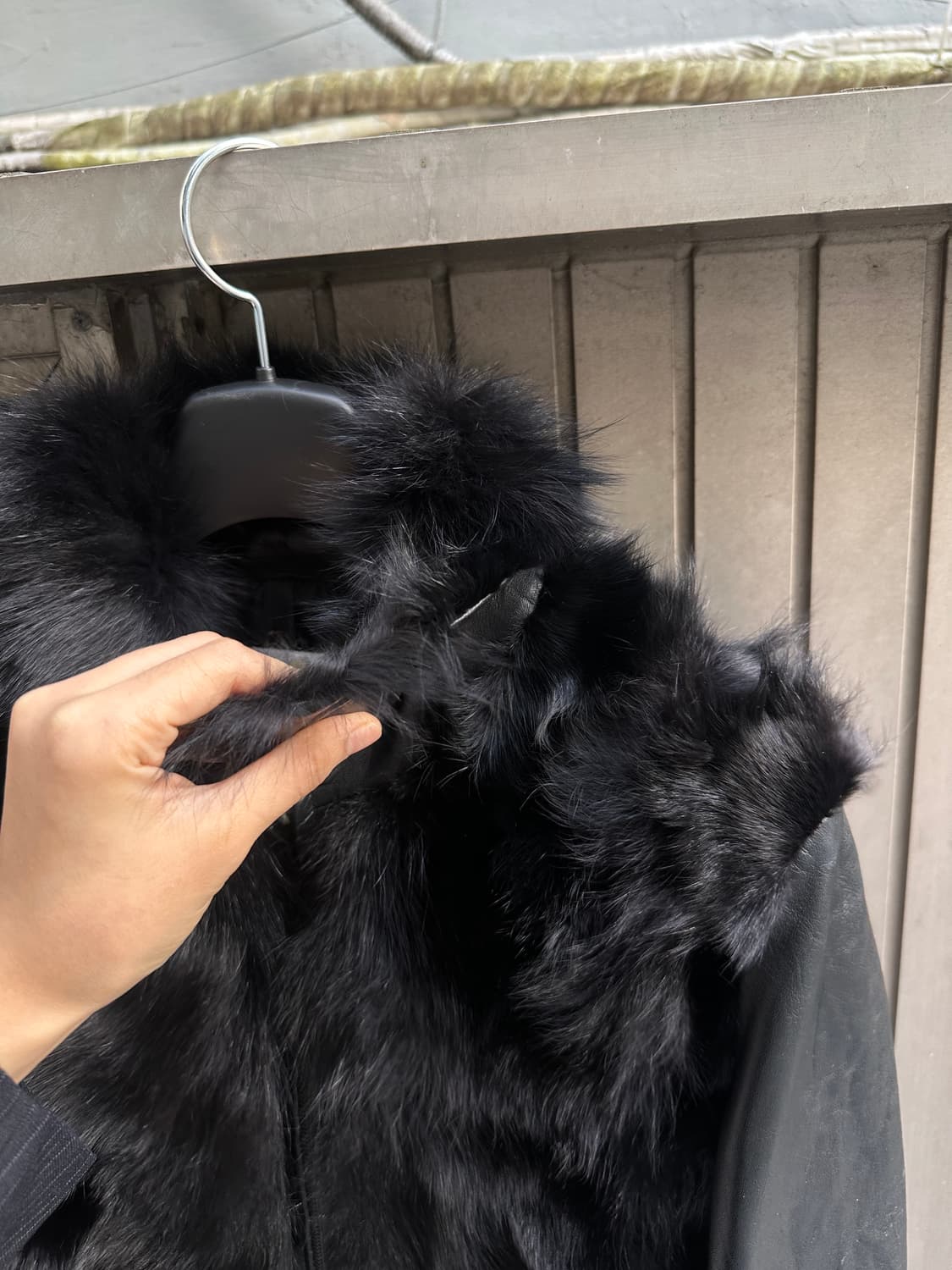 Real fur lams leather jacket 상품이미지4