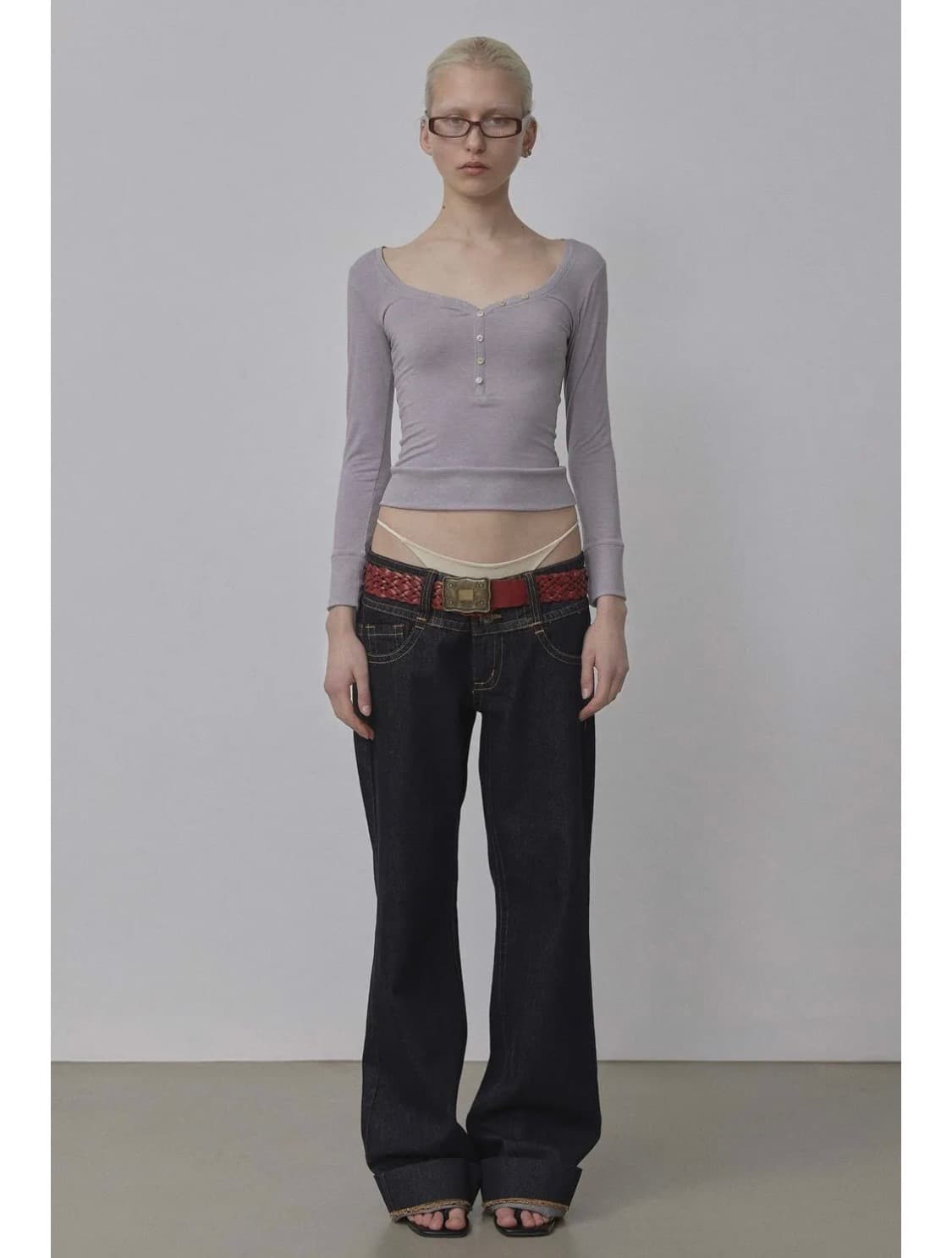 스컬프터 Cottage Button Henley Gray 상품이미지3