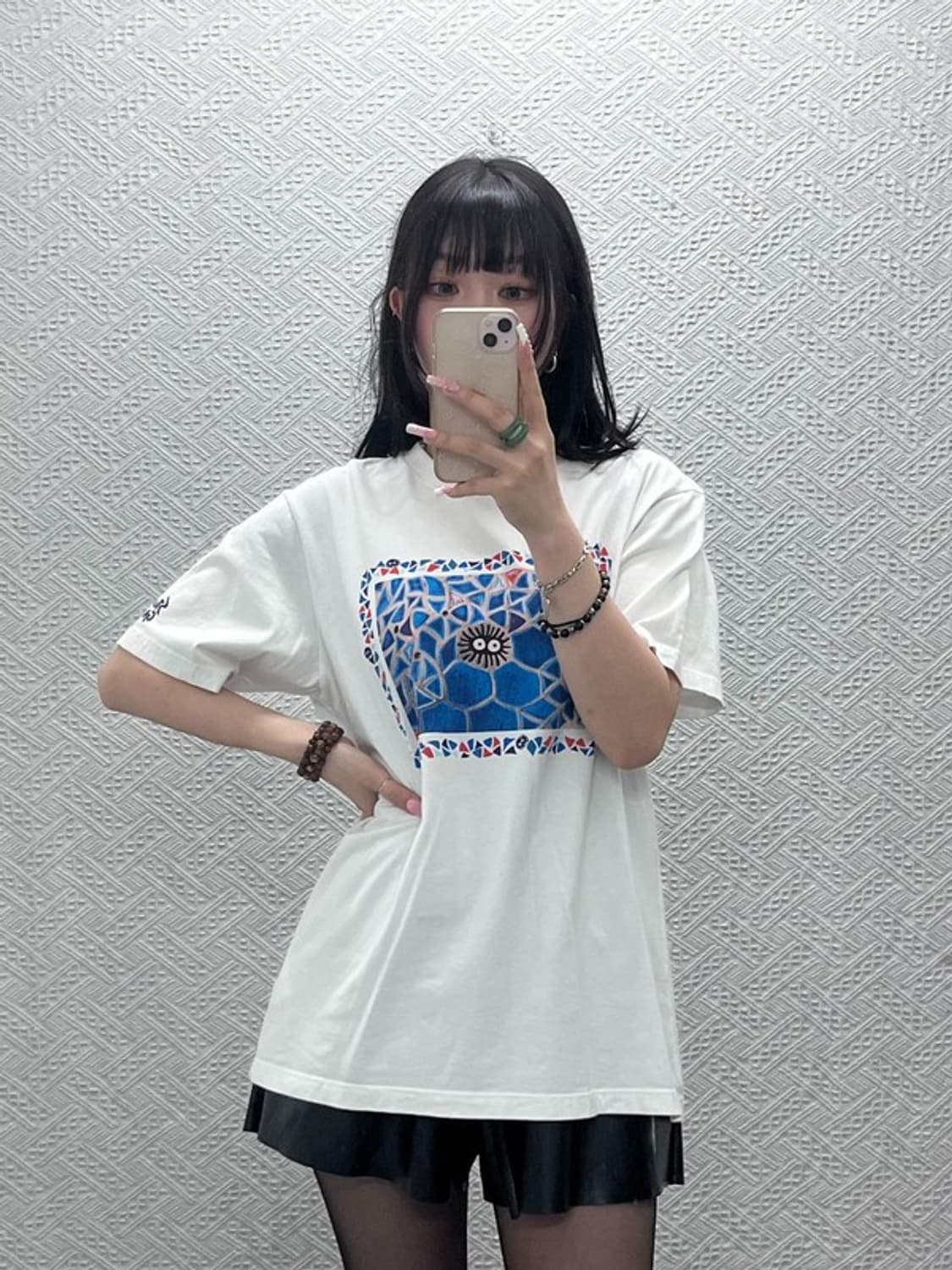 유니클로 지브리 토토로 마쿠로쿠로스케 먼지 반팔티 L C12298 상품이미지2