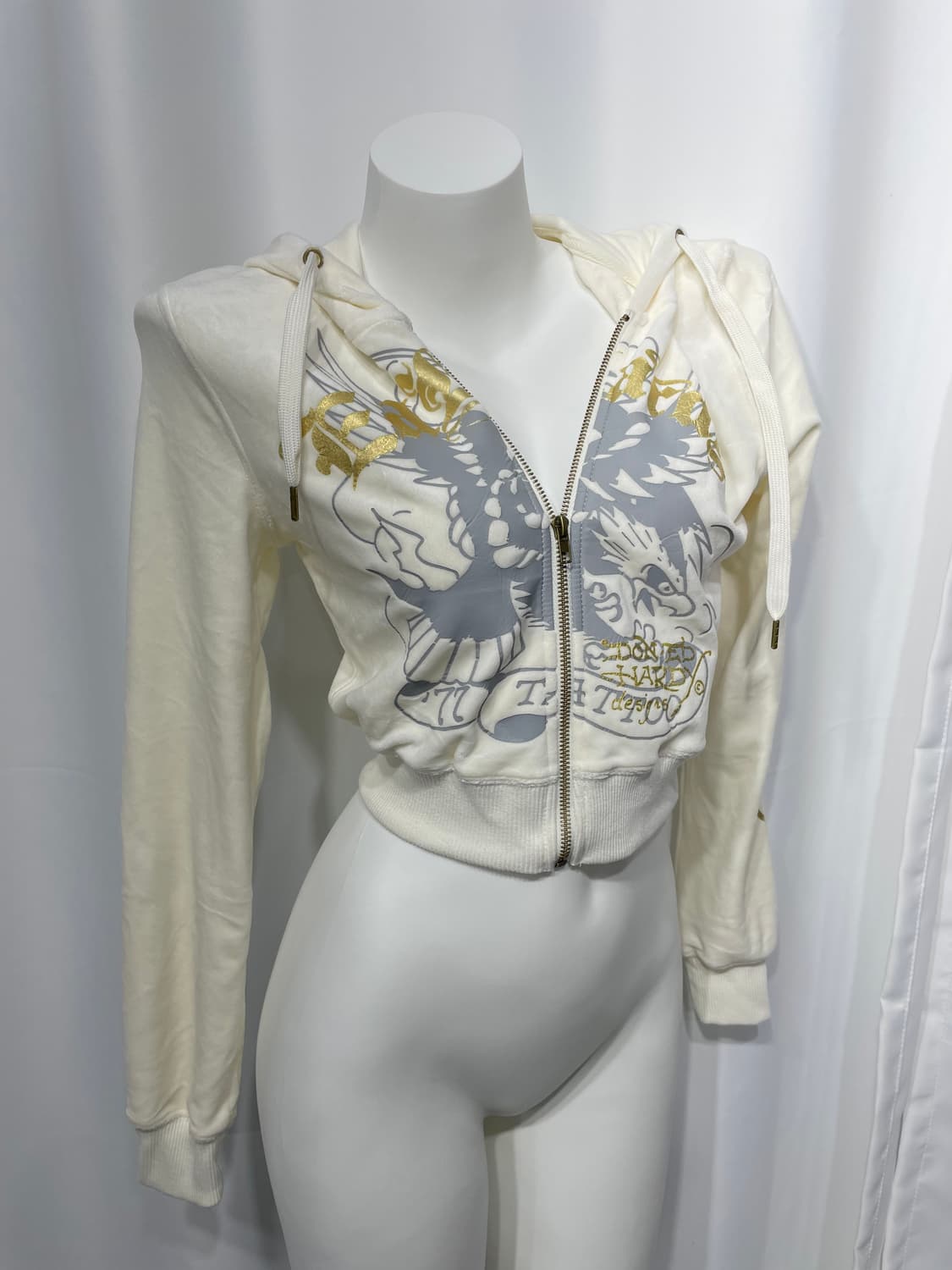 🎸Ed Hardy 화이트 프린팅 후디🎸 상품이미지5