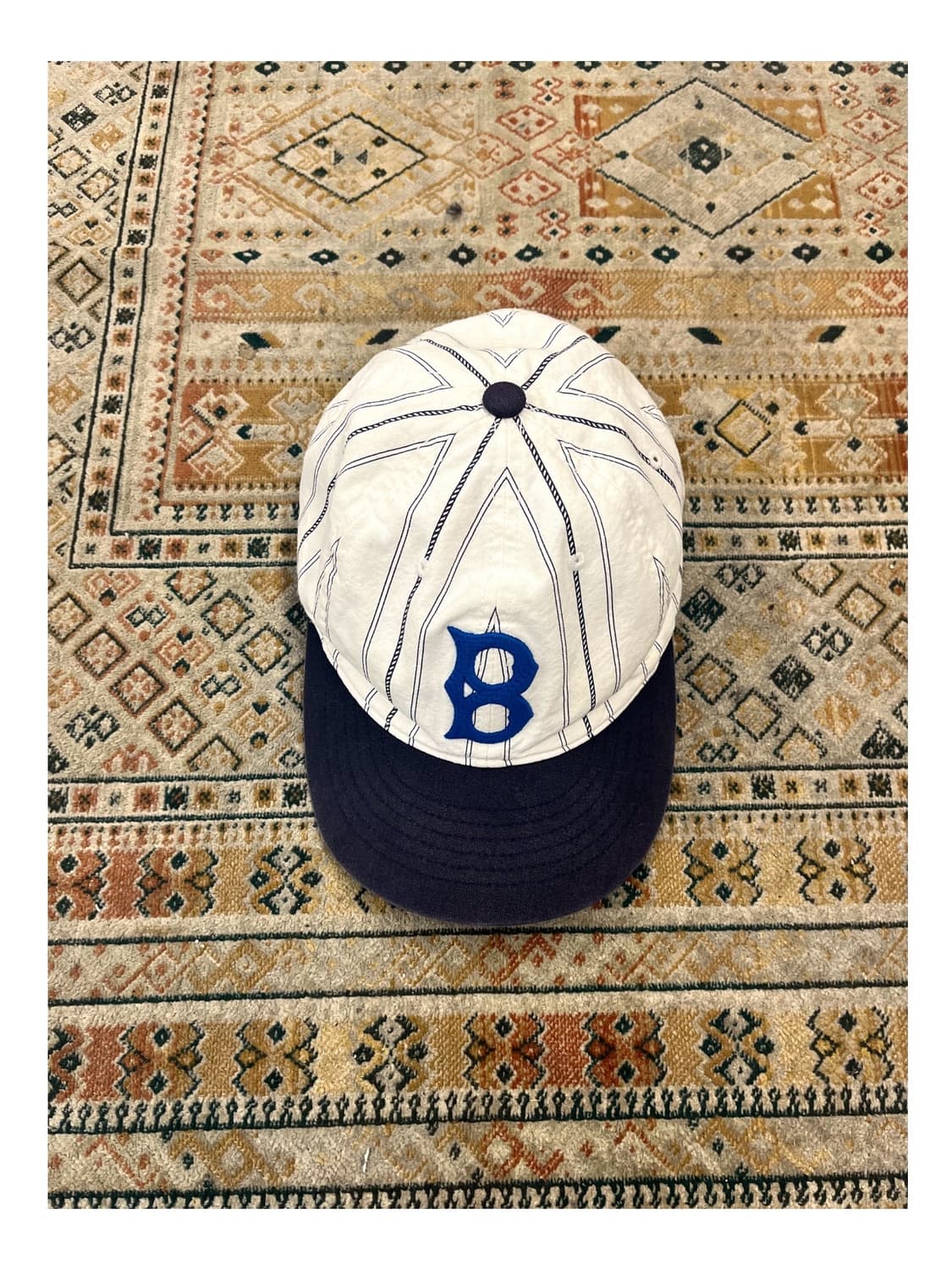 MLB 스트라이프 볼캡 네이비 #csz3774 상품이미지1