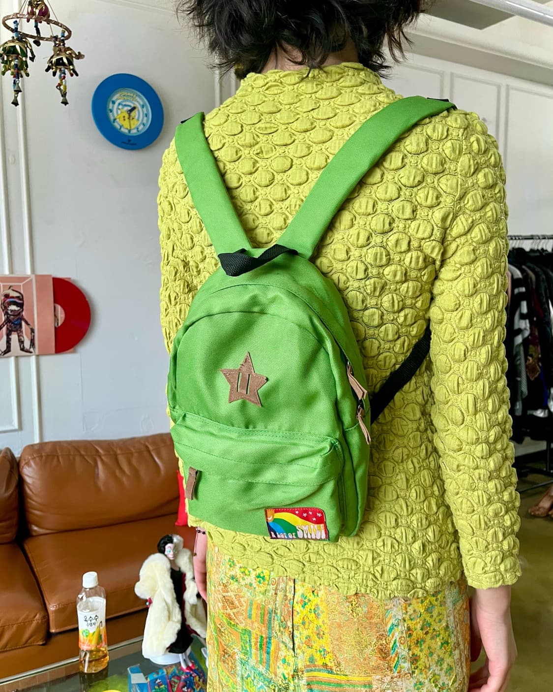 JPN Vintage Y2K Star Patch Mini Backpack 상품이미지2