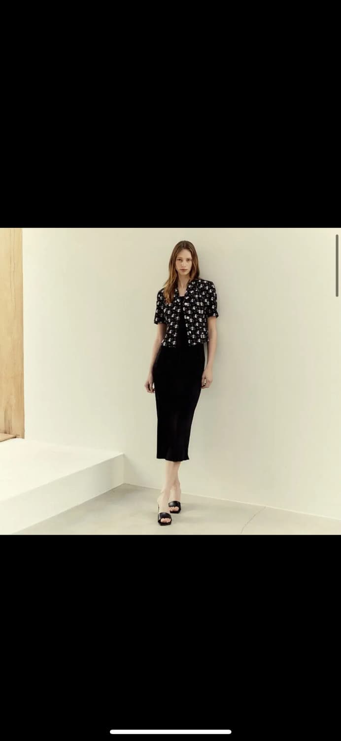 레티켓스튜디오 블라섬자켓 아이보리, 블랙 상품이미지2