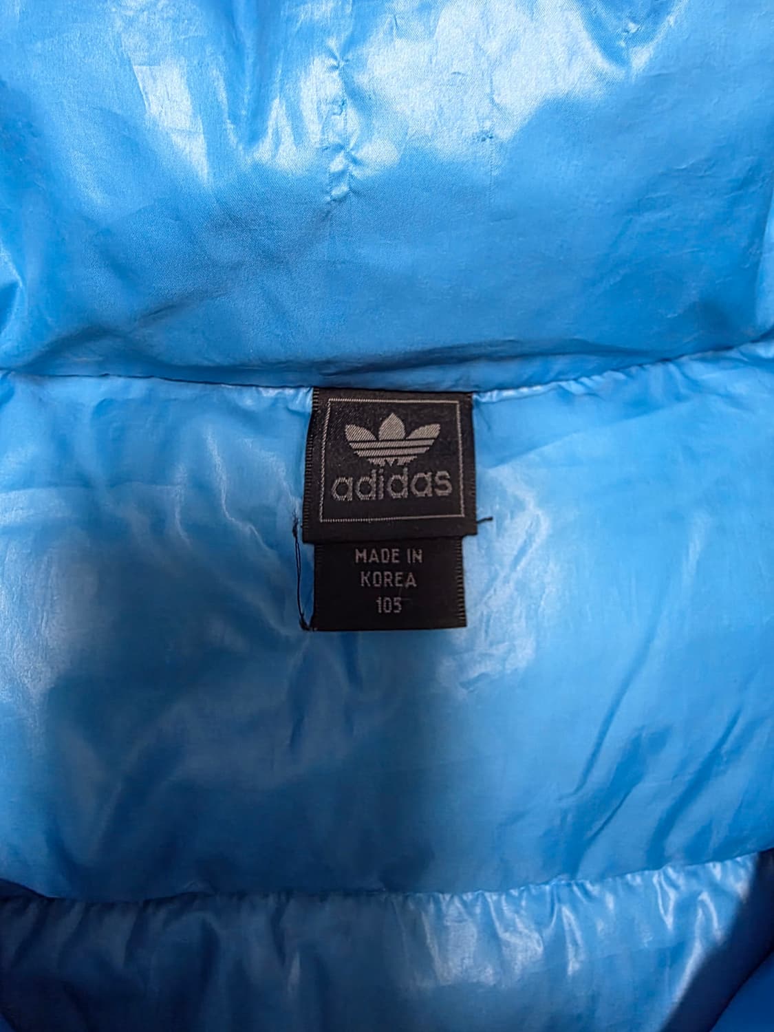 아디다스 스카이블루 구스다운 패딩 105사이즈 실측 70/60 상품이미지4