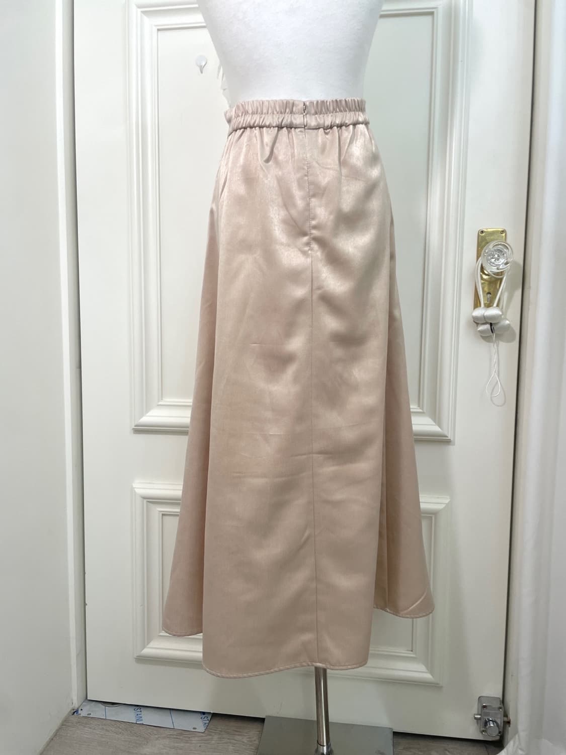 pink beige back banding button point lon 상품이미지4