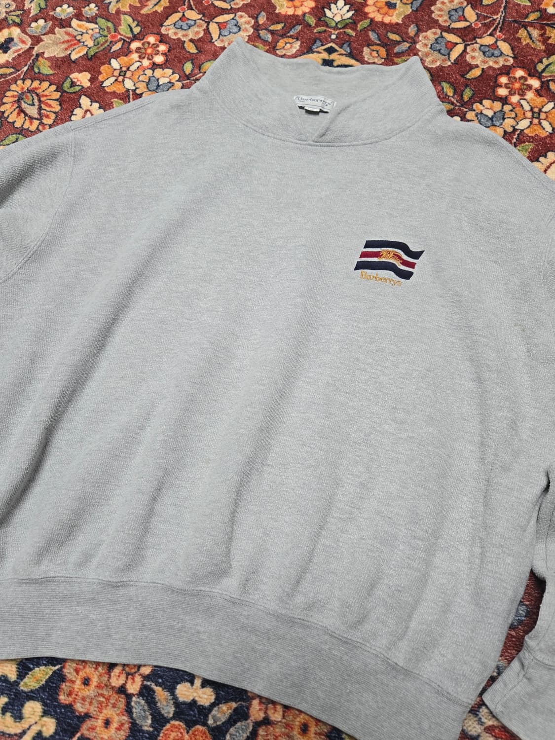 Burberrys Vintage Embroidered Logo Colla 상품이미지2
