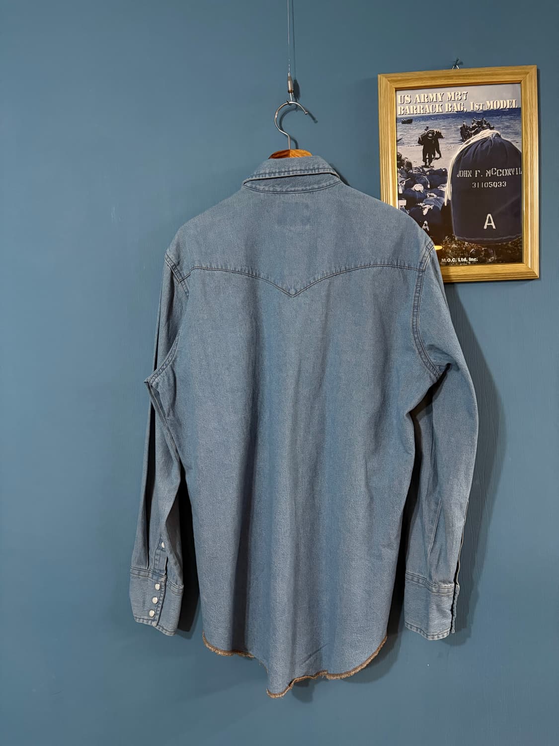 00‘s Wrangler Denim Western Shirt. 상품이미지9