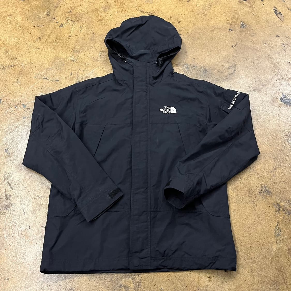[정품/S] 노스페이스 블랙 후드 바람막이 자켓 b14 상품이미지2