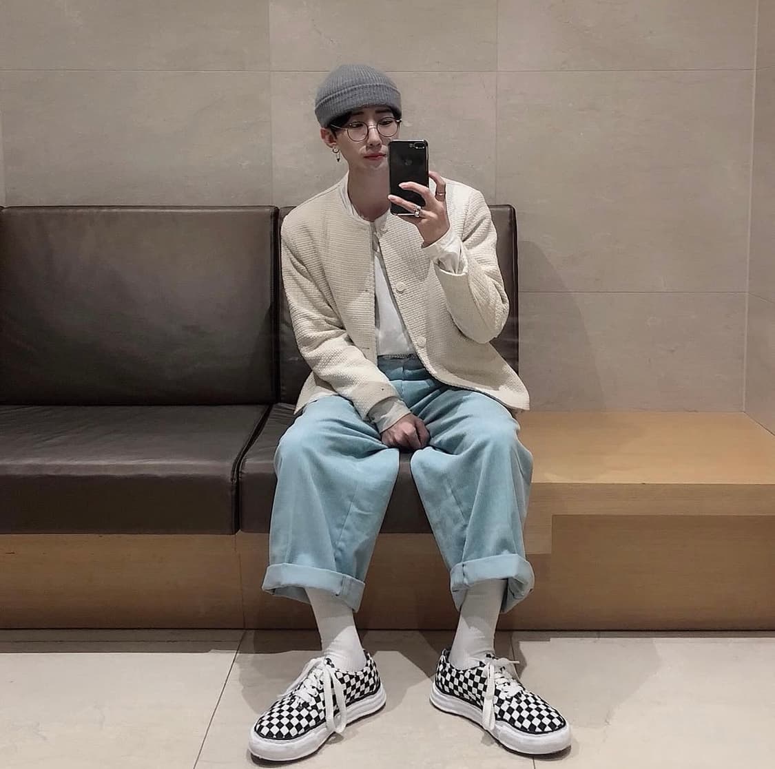Mihara Yasuhiro 베이커 OG 체커 스니커즈 상품이미지3