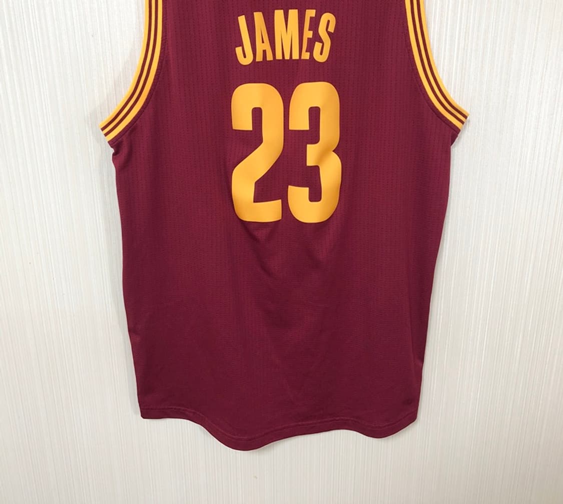 NBA 아디다스 클리블랜드캐벌리어스 스윙맨져지 XL #23 르브론제임스 상품이미지10
