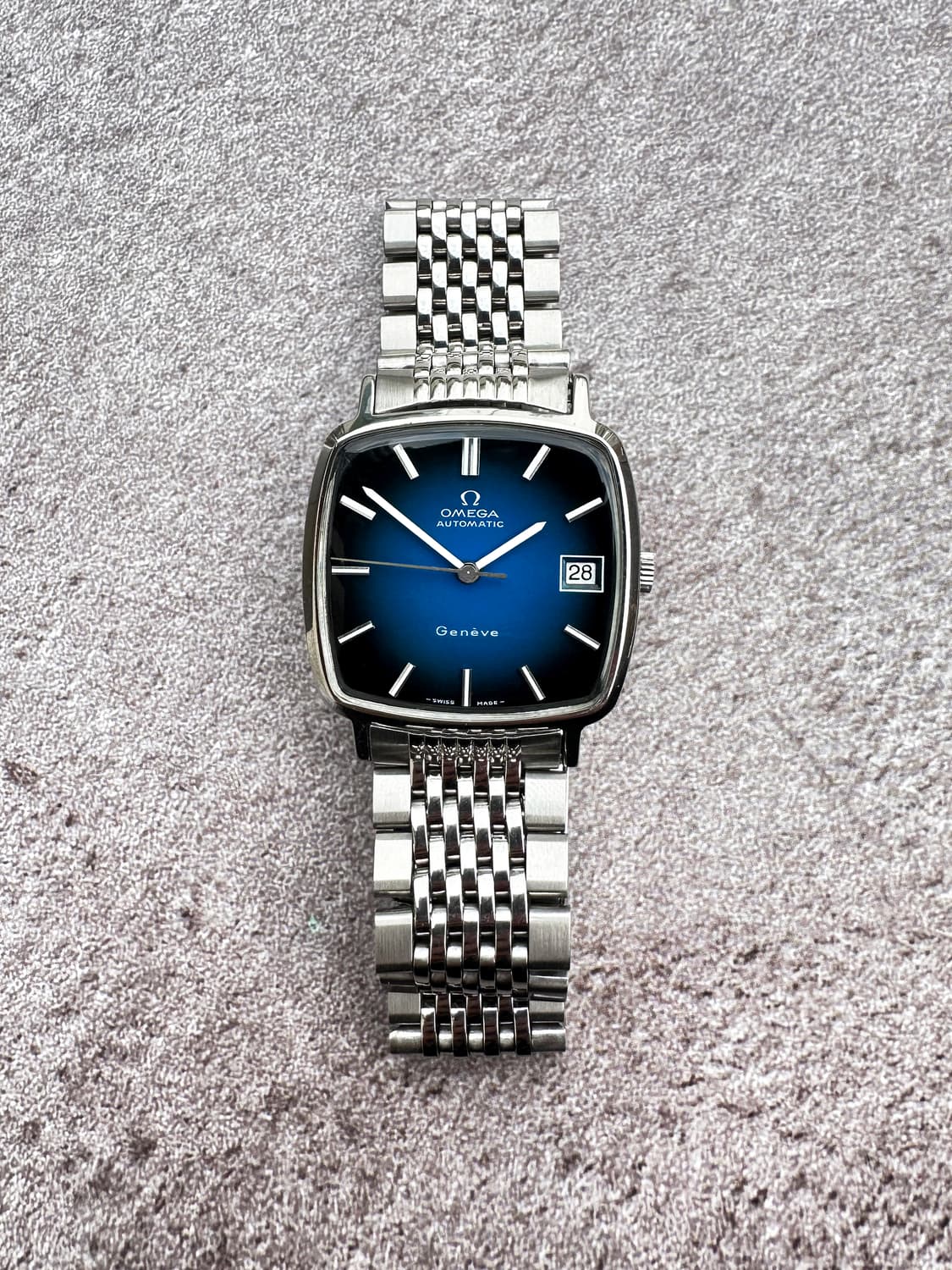 오메가 제네브 오토매틱 블루 다이얼 시계 상품이미지1