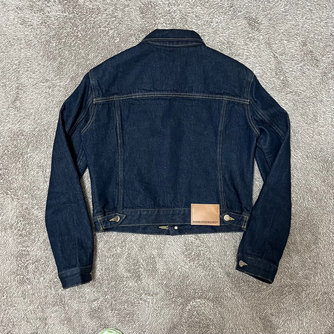 썬번프로젝트 데님 자켓 팬츠 셋업 인디고  상품이미지3