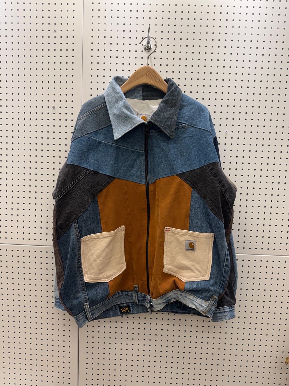 칼하트 리워크 패치워크 데님 자켓 U200 상품이미지2