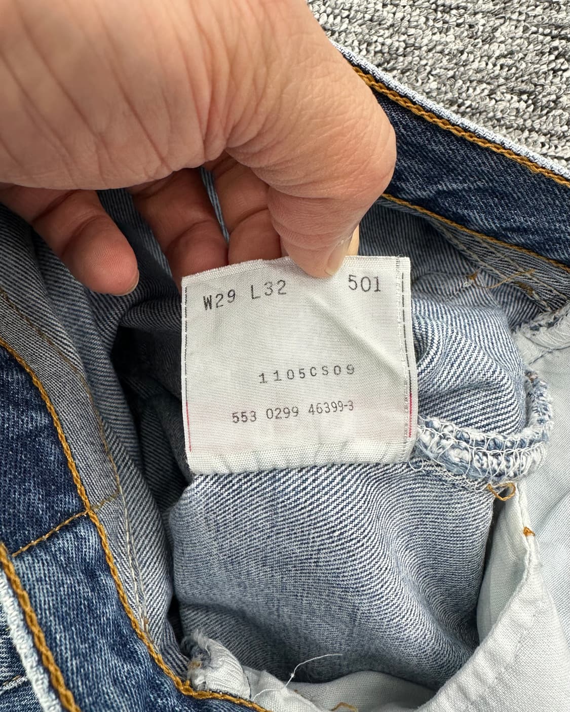 (허단36)90'S 리바이스 USA 501-M1468 상품이미지5