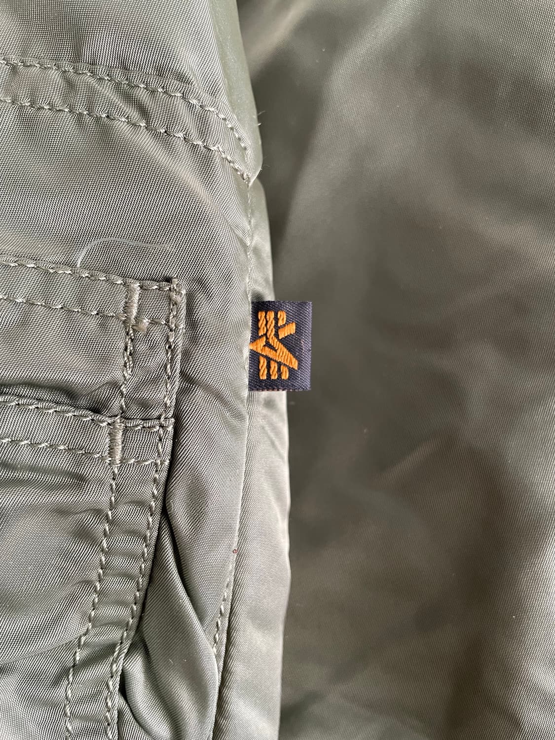 알파인더스트리 MA-1 봄버 자켓 카키 S(90-95) 상품이미지6