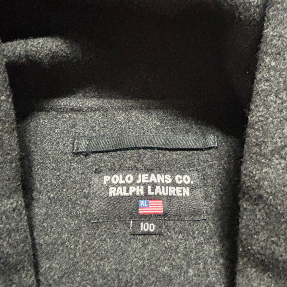 100 폴로랄프로렌 진스 블랙 떡볶이 코트 상품이미지4