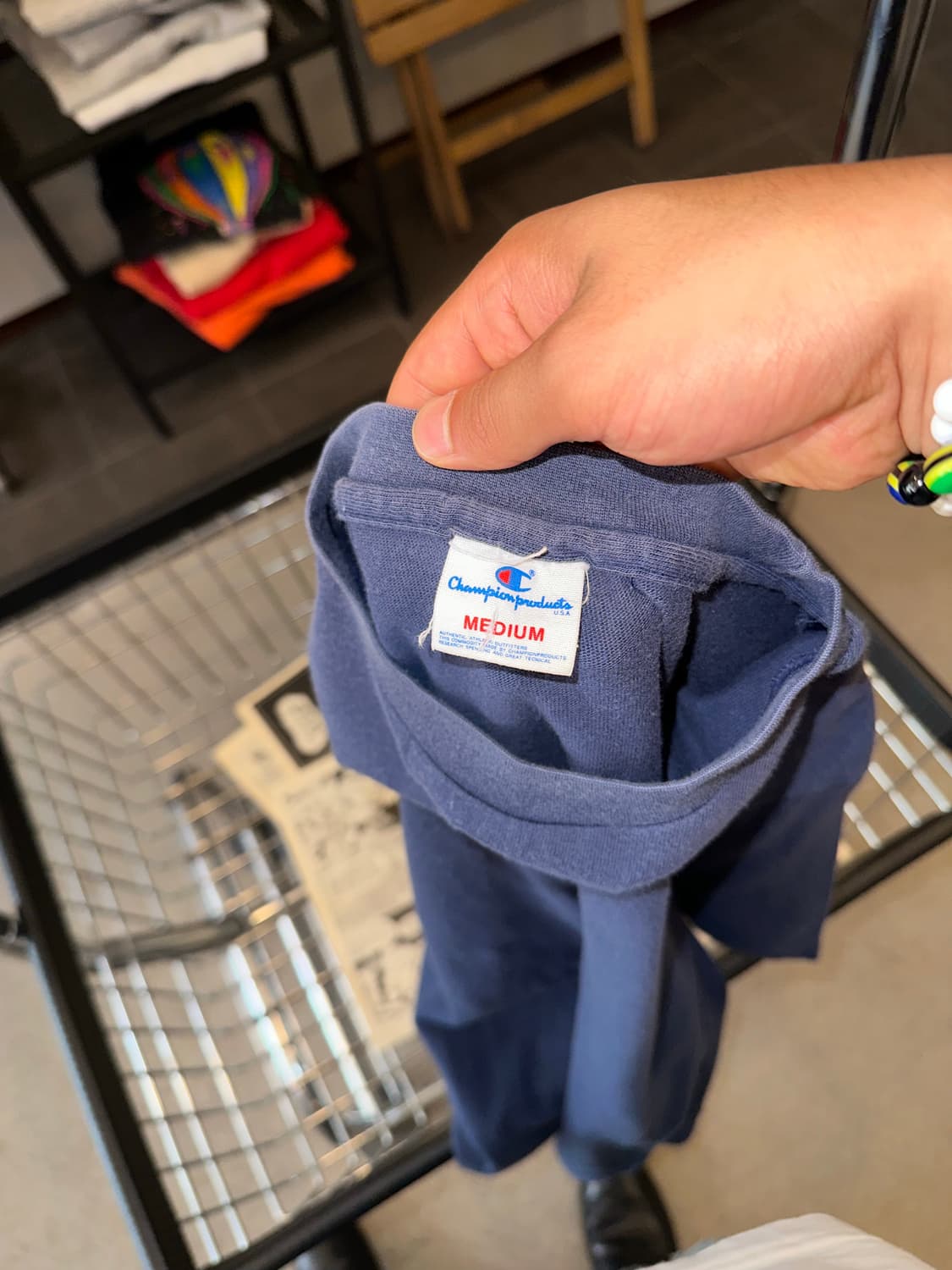 Champion Products line navy logo T-shirt 상품이미지8